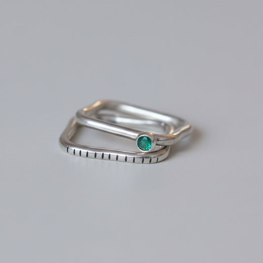 2U1 Spinell / Quadrat / Prsten