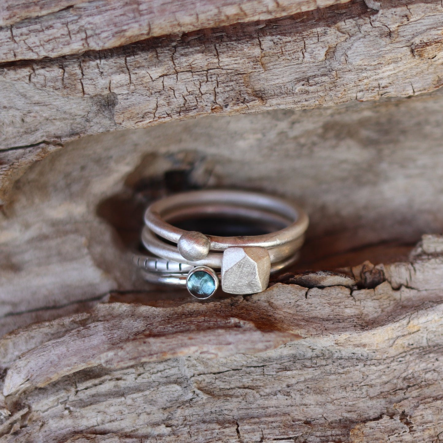 4U1 Spring vibes / topaz / round / prsten