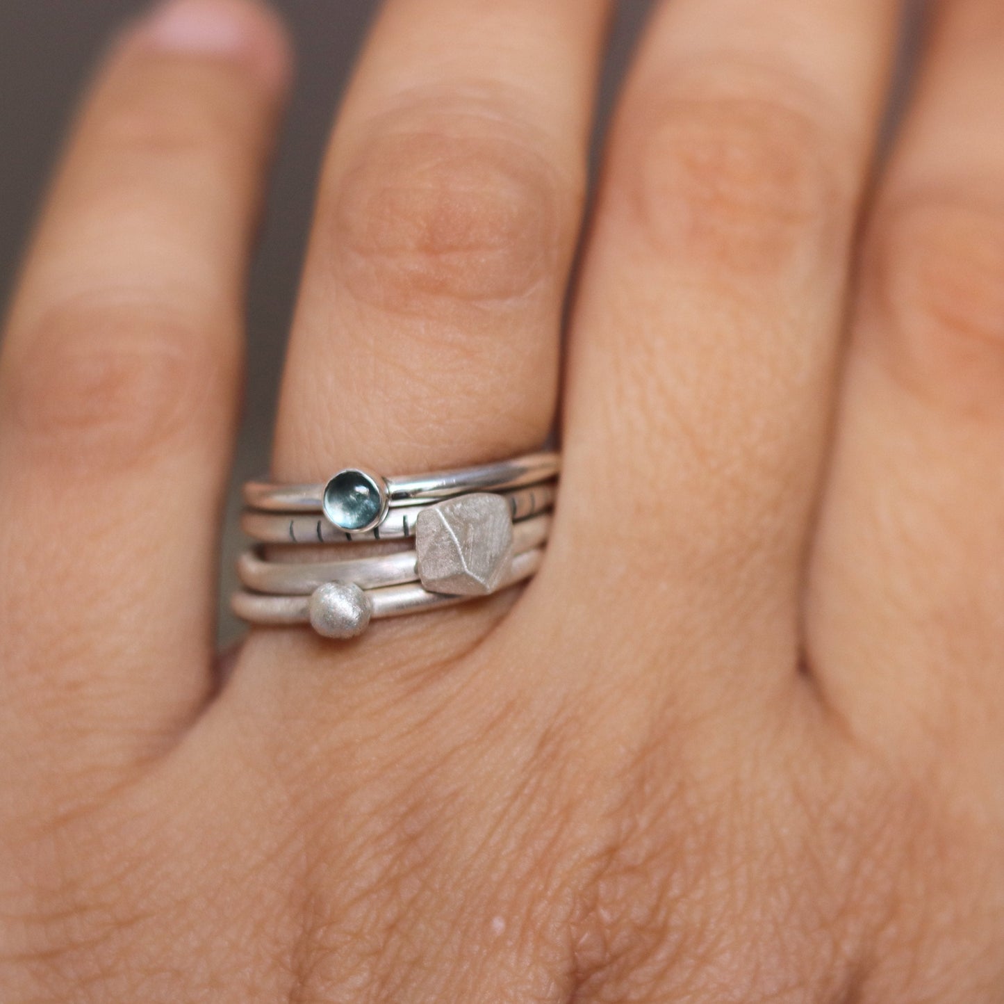 4U1 Spring vibes / topaz / round / prsten