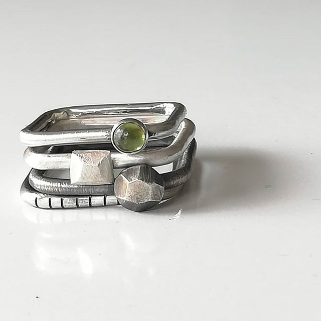 4U1 peridot / square / prsten
