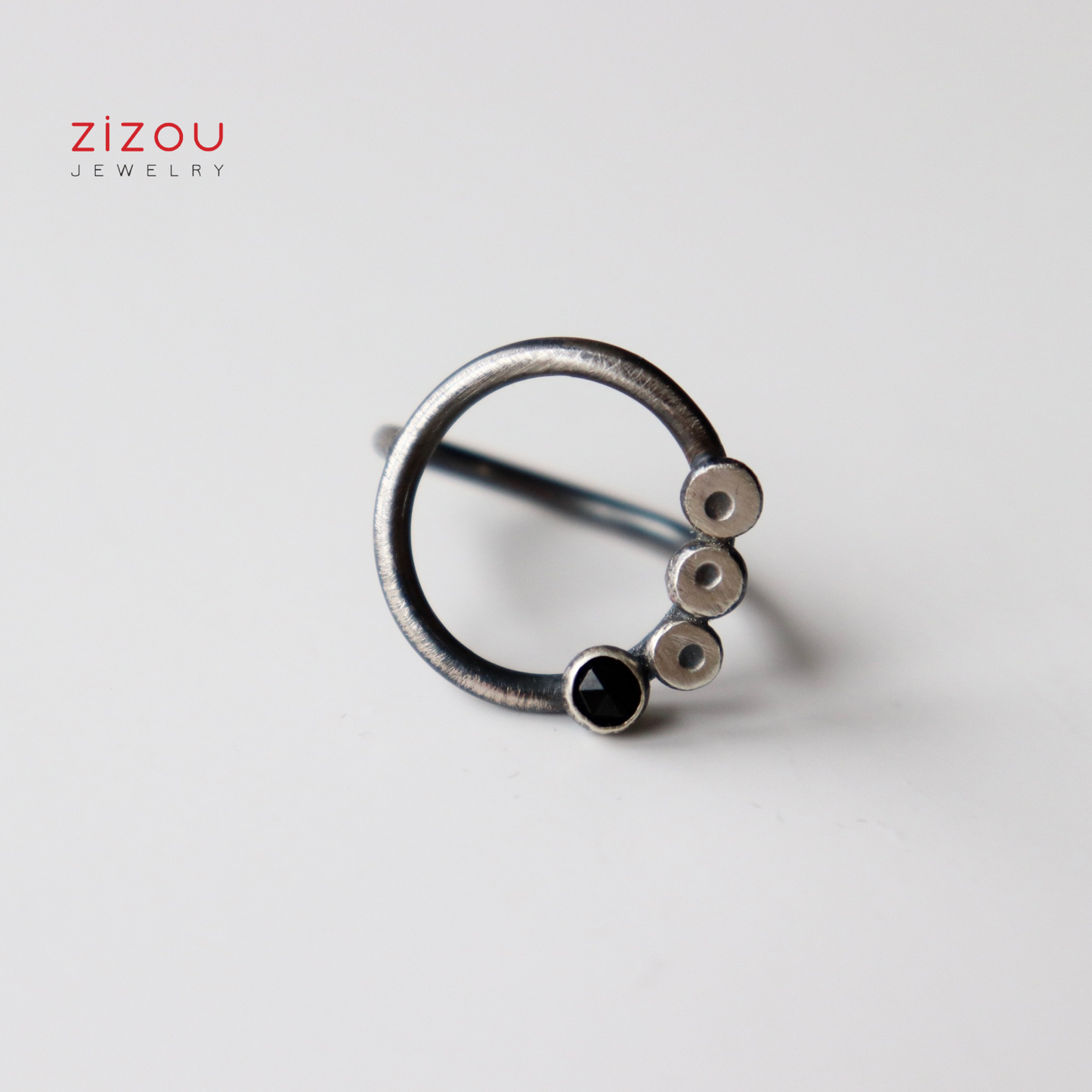 BuBBles / Black spinel / prsten