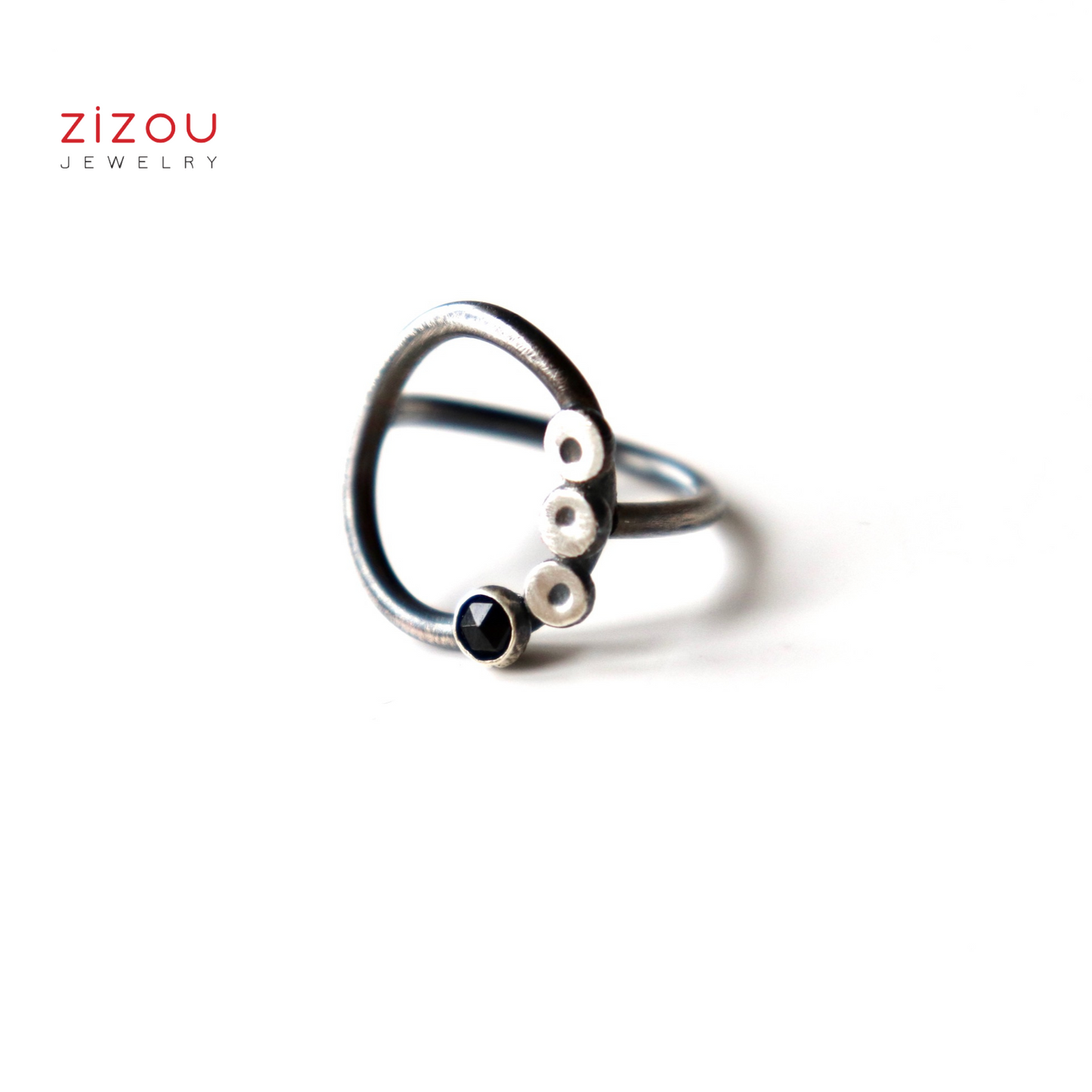 BuBBles / Black spinel / prsten