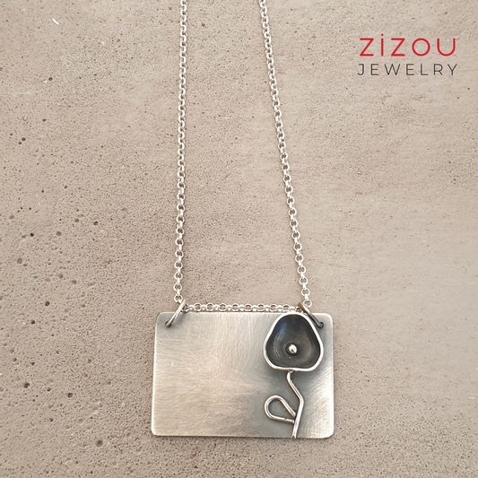 Crni cvijet / ogrlica