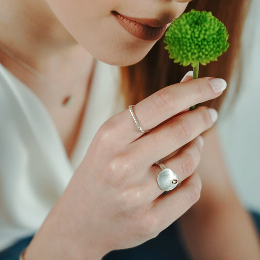 Full Moon / citrin / prsten