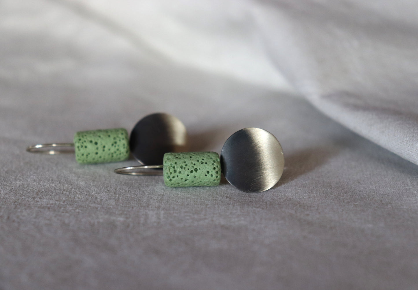 Geometric day / Minty green! / naušnice