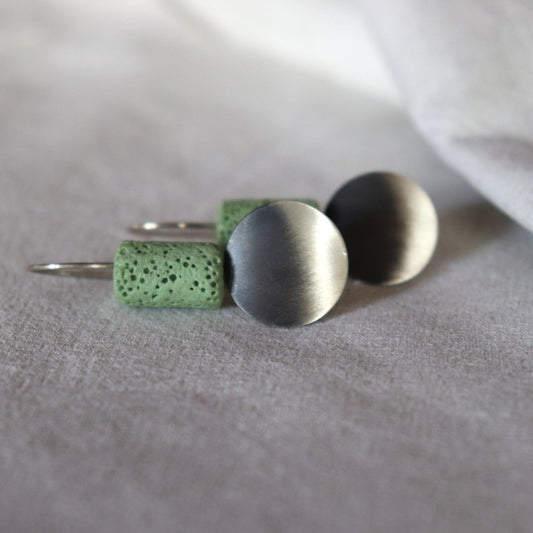 Geometric day / Minty green! / naušnice