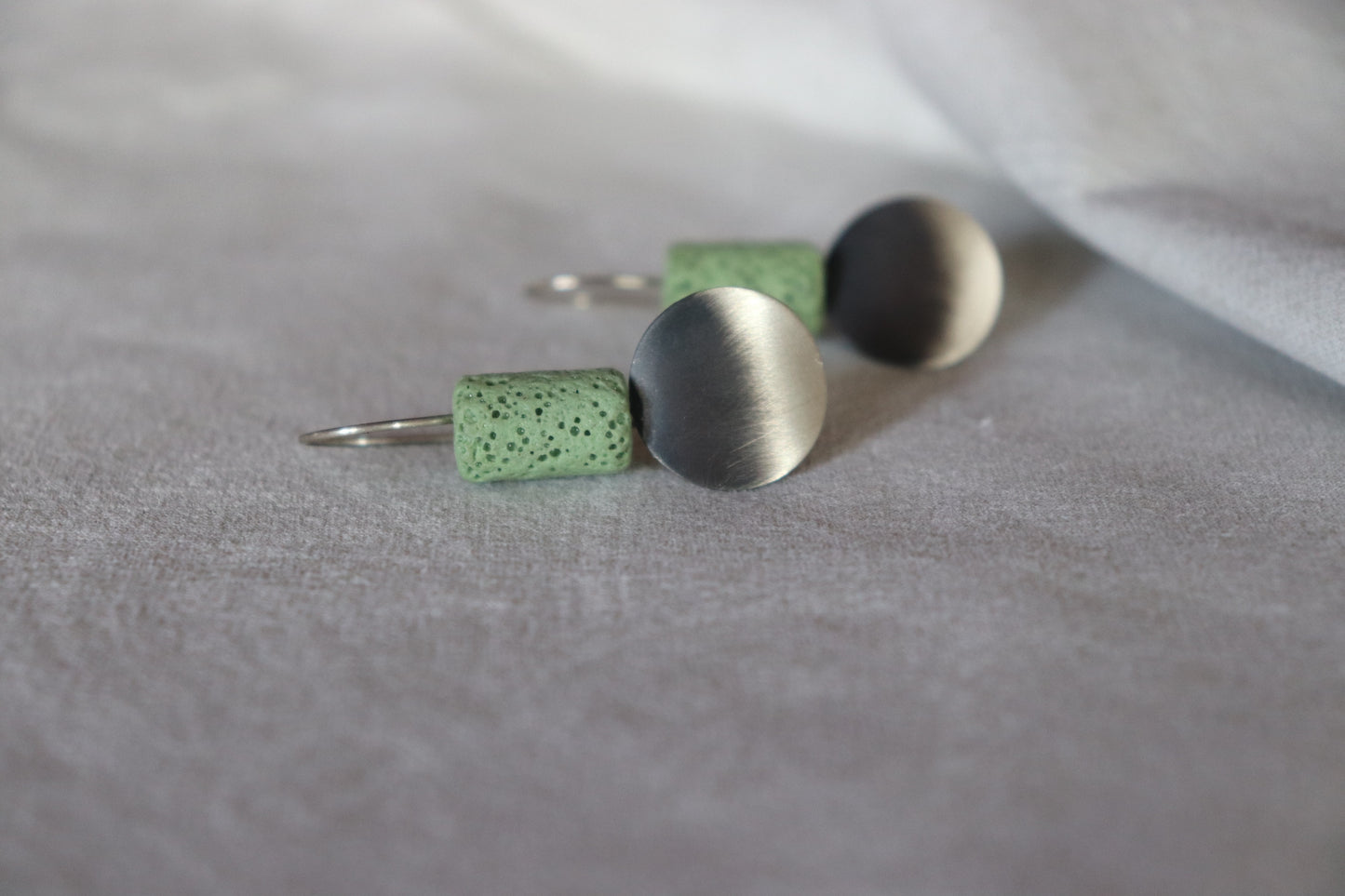 Geometric day / Minty green! / naušnice