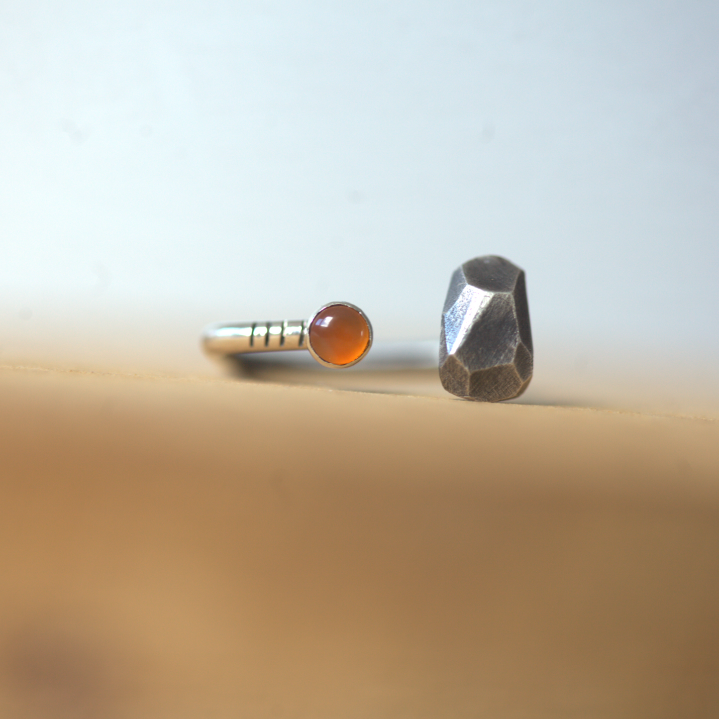Stripes & Stones / karneol / prsten