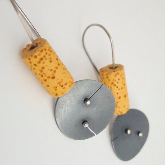 Geometric day / Yellow / naušnice