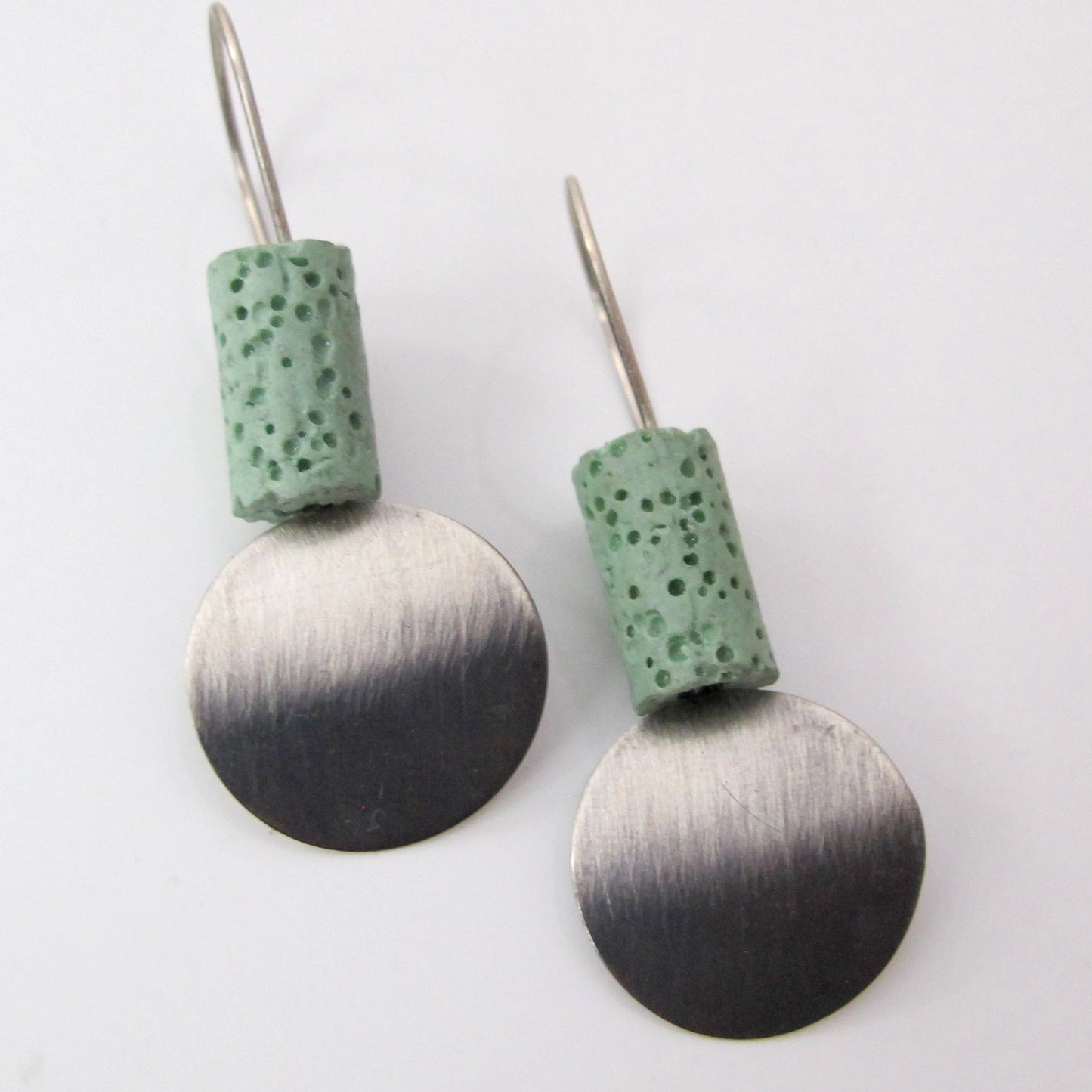 Geometric day / Minty green! / naušnice