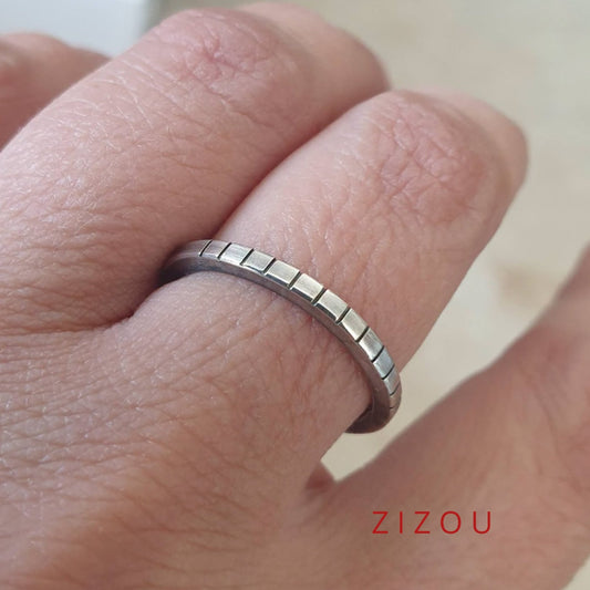 2-in-1 green onyx / square / ring