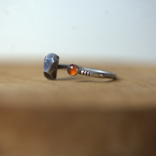 Stripes & Stones / karneol / prsten