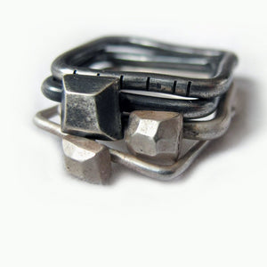 4U1 basic II / square / prsten